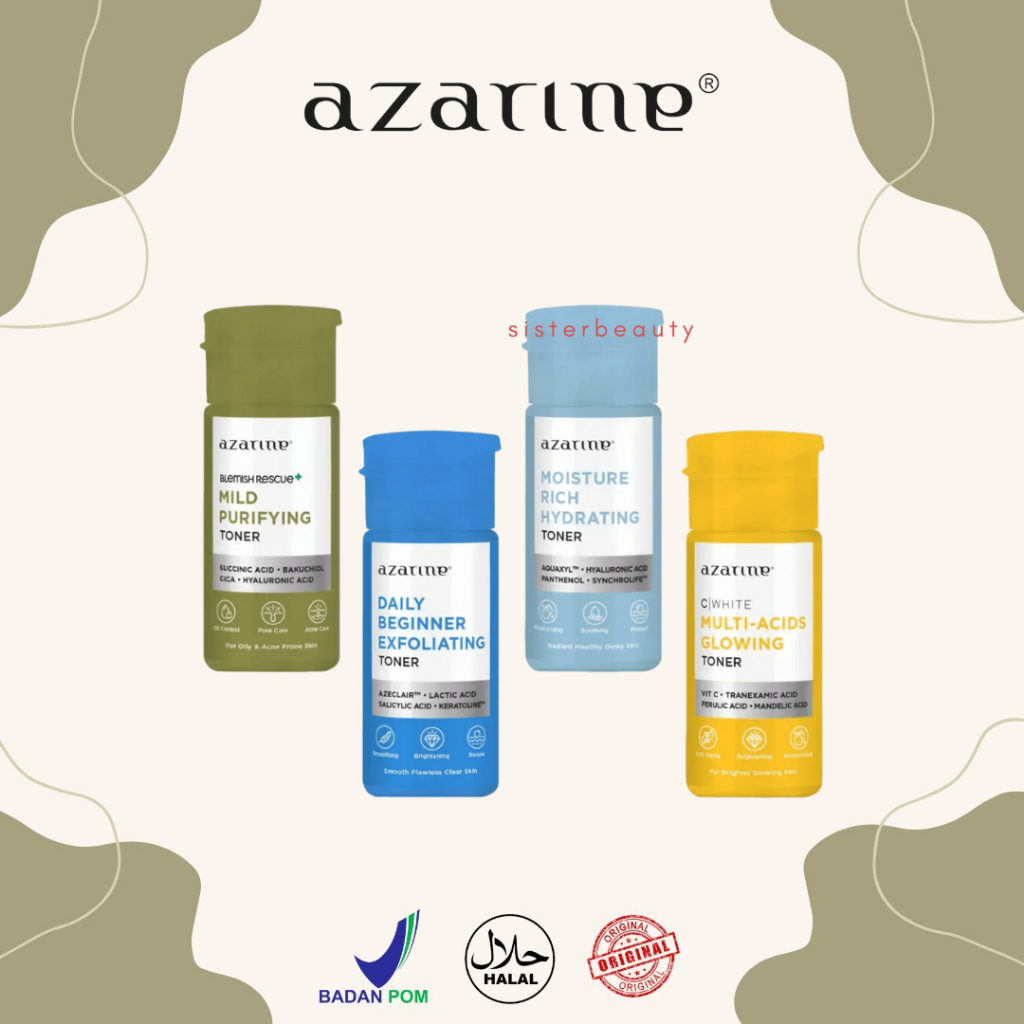 Jual SisterBeauty Azarine Toner Series Daily Beginner Exfoliating