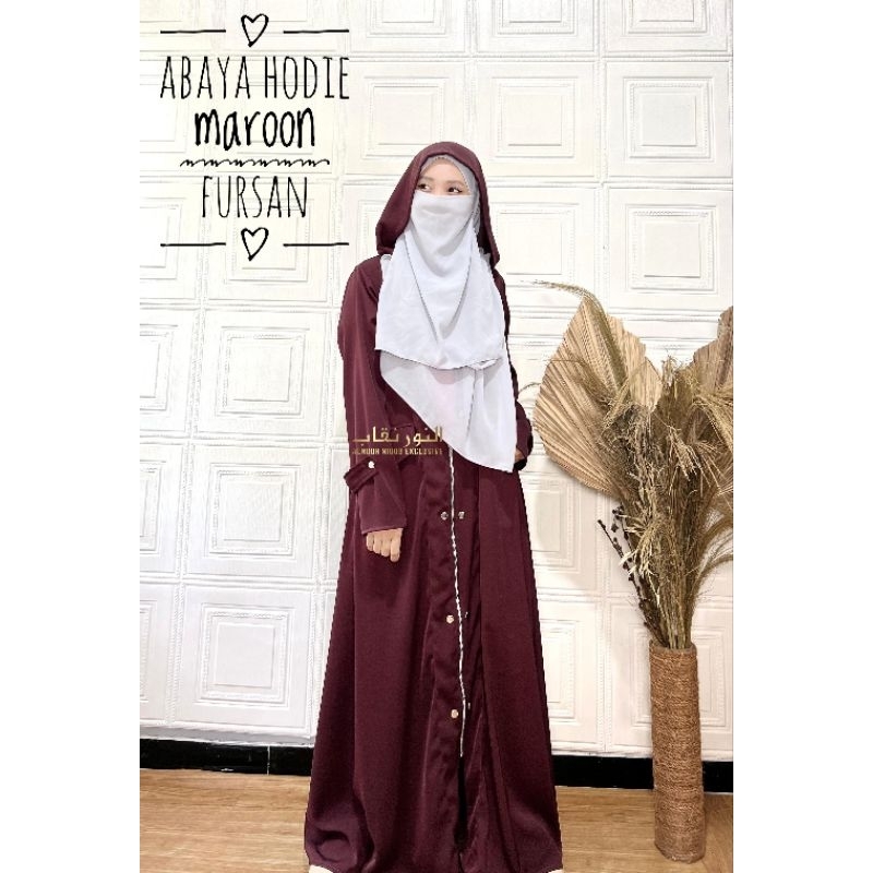 Jual New ABAYA FURSAN HODIE gamis outer ORI ALNOOR NIQOB Abaya khas SAUDI MEKKAH Shopee Indonesia
