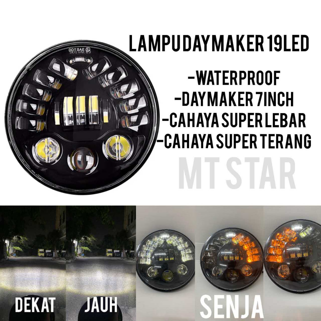 Jual Lampu Led Daymaker Inch Universal Motor Dan Mobil Titik Led Shopee Indonesia