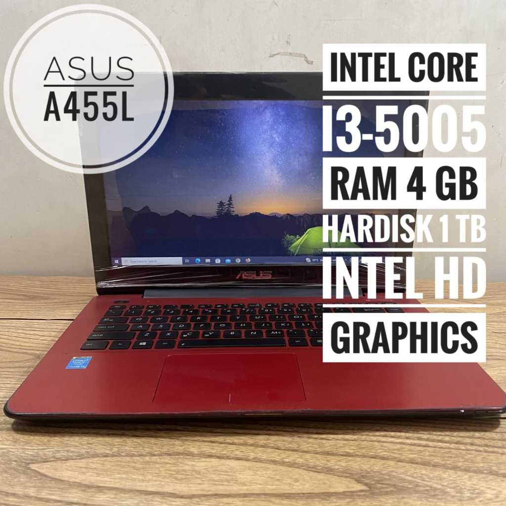 Jual Laptop Asus A455L Ram 4Gb Hdd 1Tb Second Shopee Indonesia