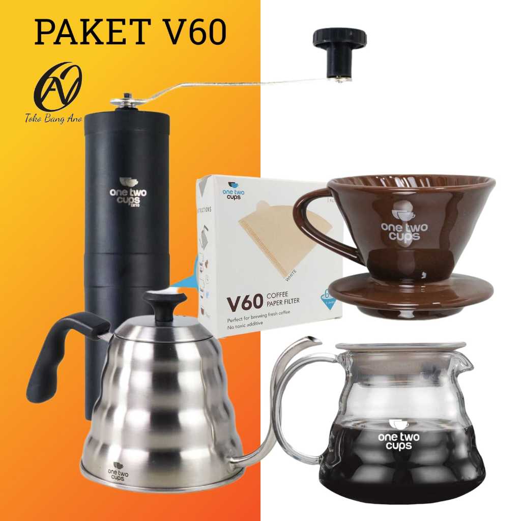 Jual Paket V Coffee Alat Seduh Kopi Manual Teko Leher Angsa