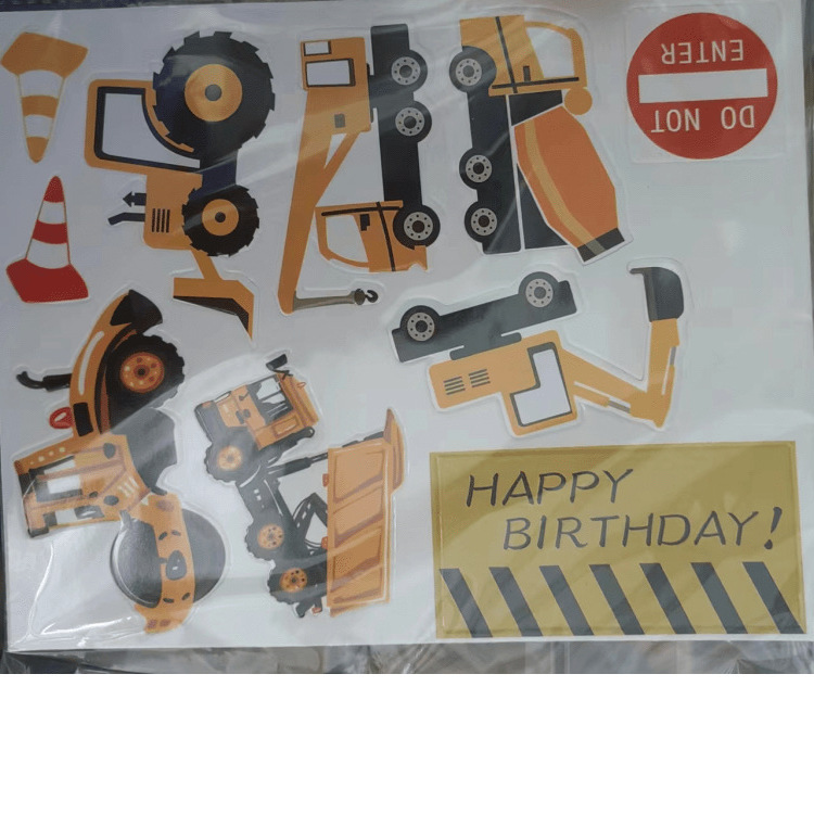 Jual TOPPER KUE HIASAN CAKE ULANG TAHUN PESTA KONTRUKSI EXCAVATOR ...