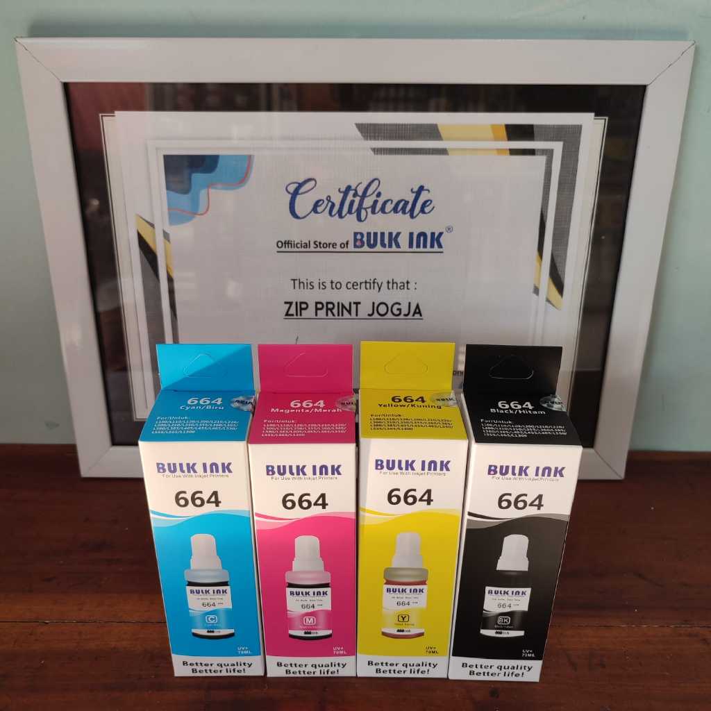 Jual Tinta Epson 664 Original Bulk Ink L121 L120 L300 L310 L200 L210 L220 L360 L1300 Aman Untuk 5907