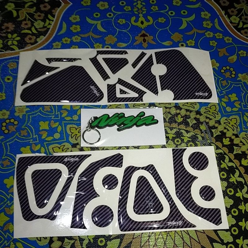 Jual Embelem sticker timbul frame rangka footstep ninja Rr old ninja Rr ...