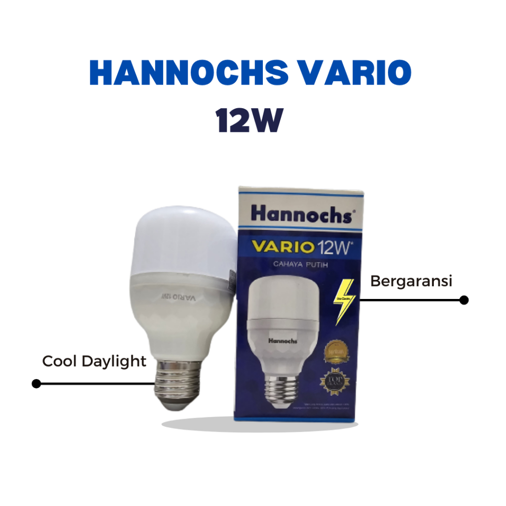 Jual Bohlam Lampu LED Hannochs Vario 12 Watt | Shopee Indonesia