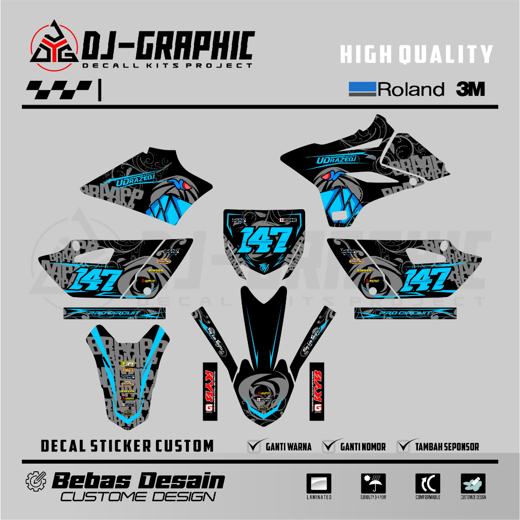 Jual DECAL YZ 85 NEW / STRIPING Z 85 NEW FREE CUSTOME DESIGN | Shopee ...