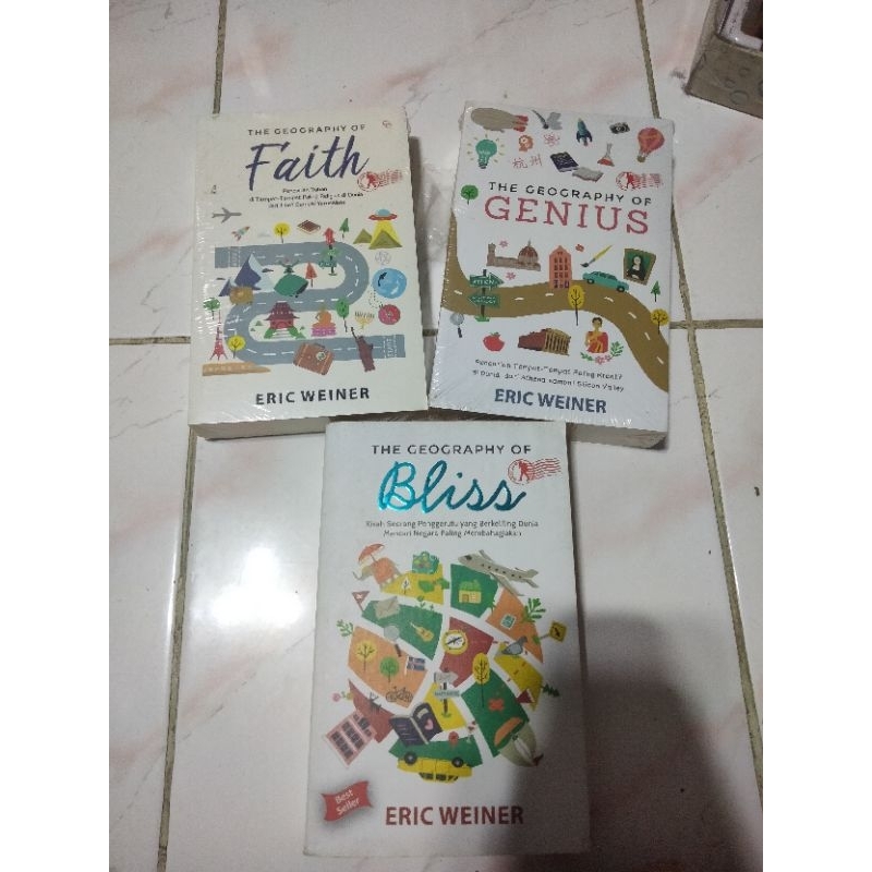 Jual The Geography Series by Eric Weiner (The Geography of Bliss, The