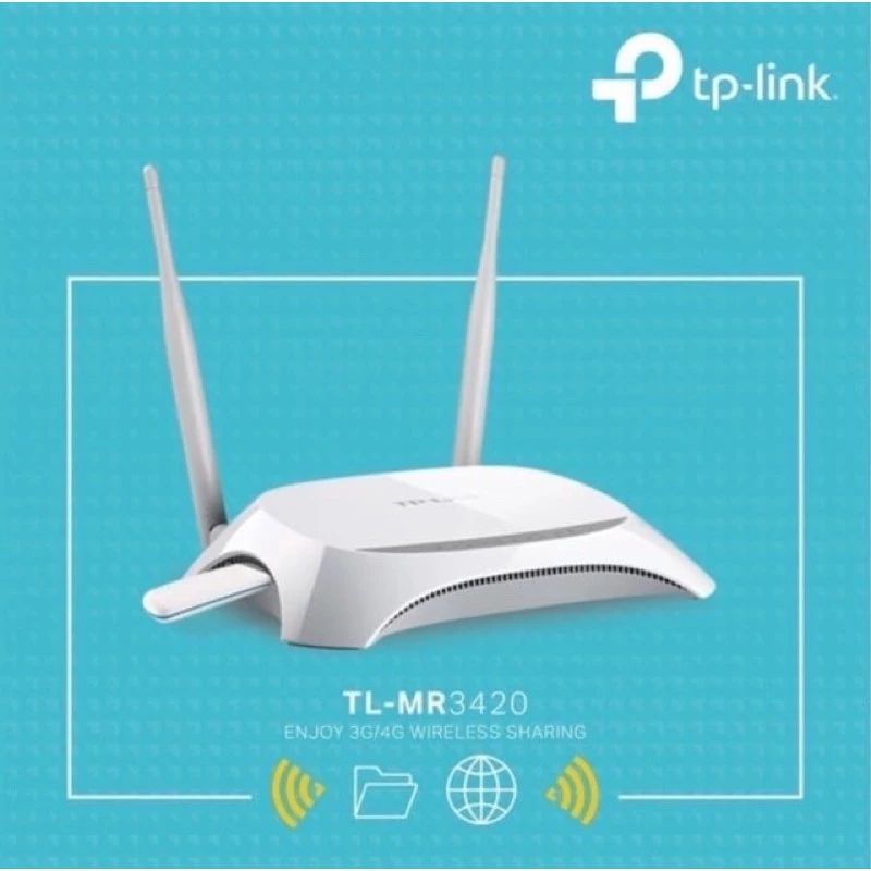 Jual TP-LINK TL-MR3420 - 3G/4G Modem Router WiFi N 300Mbps | Shopee ...