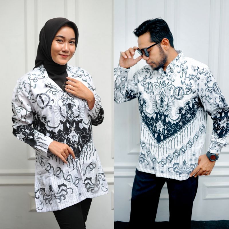 Jual BAJU PGRI ASLI MOTIF KUSUMA BANGSA REGISTER SESUAI SOP JAHITAN ...