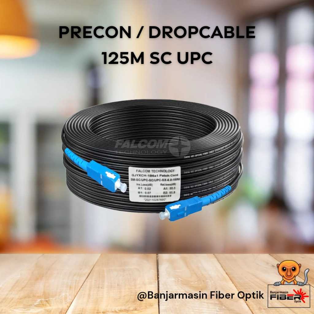 Jual Falcom Technology SC UPC Precon Drop Cable 1 Core Panjang 125 ...