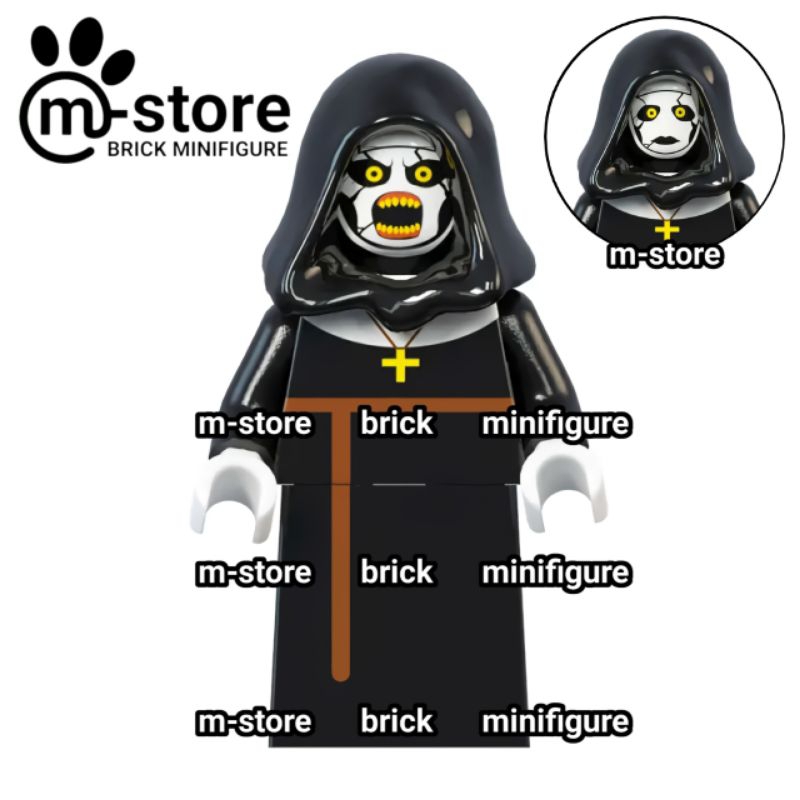 Jual brick the nun valak mini toy figure | Shopee Indonesia