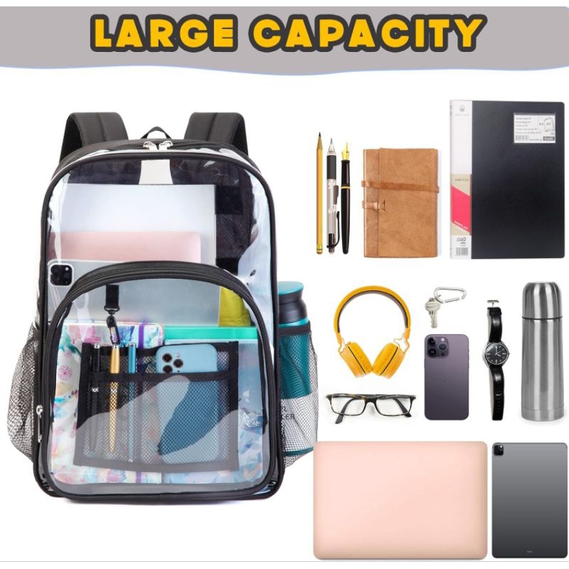 Jual Zeus Backpack Clera Ransel Transparan Ransel Sekah/Kuliah Anti Air ...