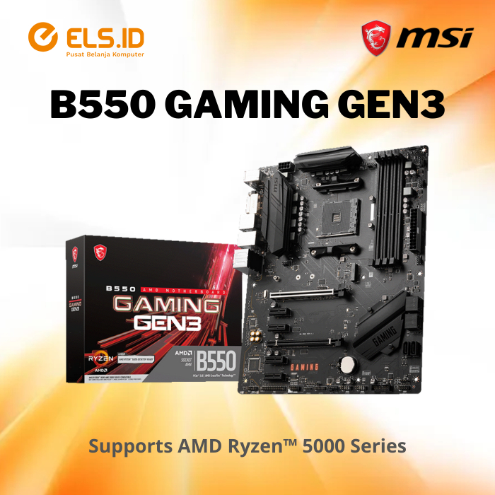 Jual MSI B550 GEN3 Gaming Single Motherboard | Shopee Indonesia