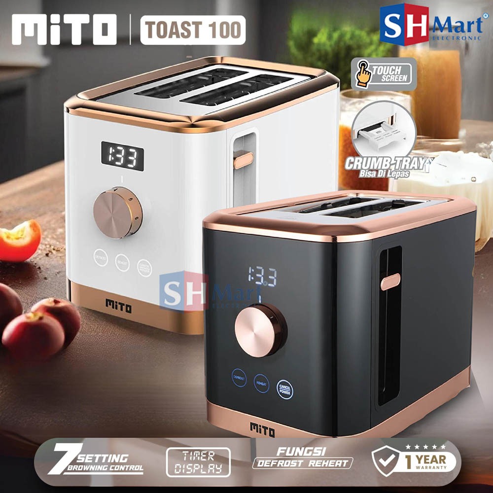 Jual TOASTER MITO TOAST 100 DIGITAL TOASTER PEMANGGANG ROTI LISTRIK