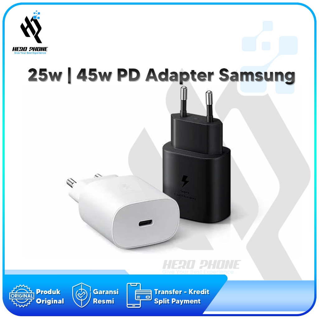 Jual Samsung Charger 25Watt 45Watt Type C Tipe C Type-C Tipe-C USB C ...