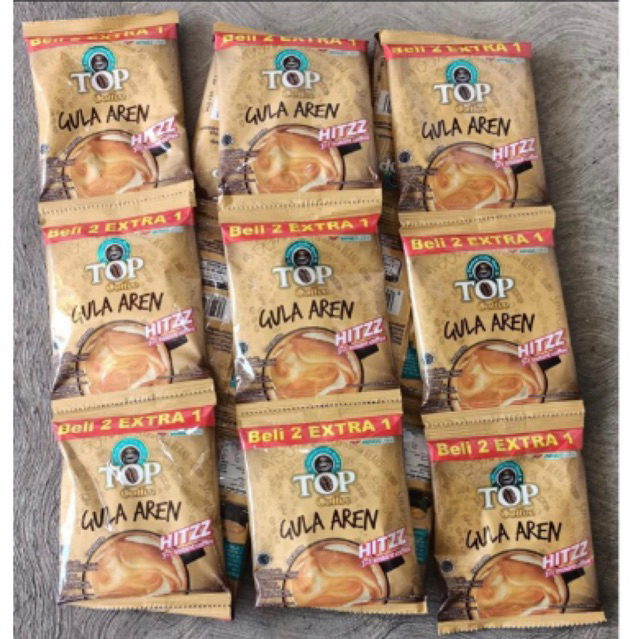 Jual 45 Sachet/3 renceng TOP KOPI GULA AREN RENCENG KOPI INSTAN ...