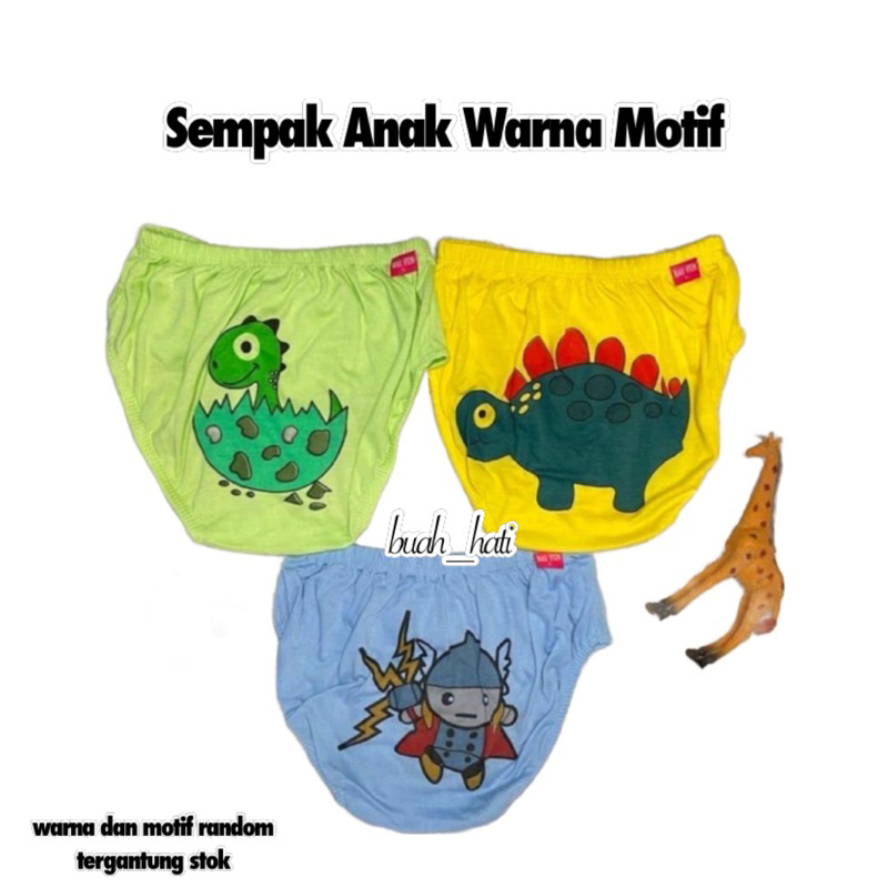 Jual ISI 3 SEMPAK MOTIF ANAK COWOK | Shopee Indonesia