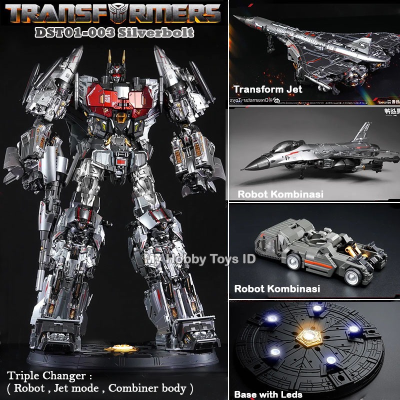 Jual Figure Transformer Kombinasi 3 Perubahan Dream Star Toys DST01003 Silverbolt Transform