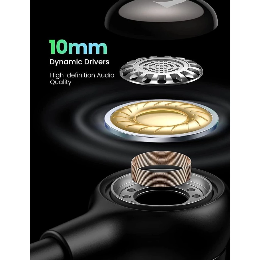 UGREEN Headset Jack 3.5mm In-Ear Stereo Bass Earphone Open Mic