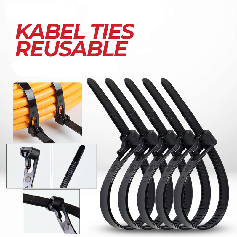 Jual Kabel Ties Lebar 0.8cm X Panjang 20cm|25cm|30cm|40cm|45cm 100PCS ...