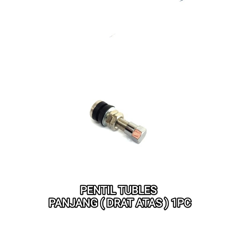 Jual PENTIL TUBLES PANJANG Drat Atas - COP BAN TUBLESS BESI PANJANG ...