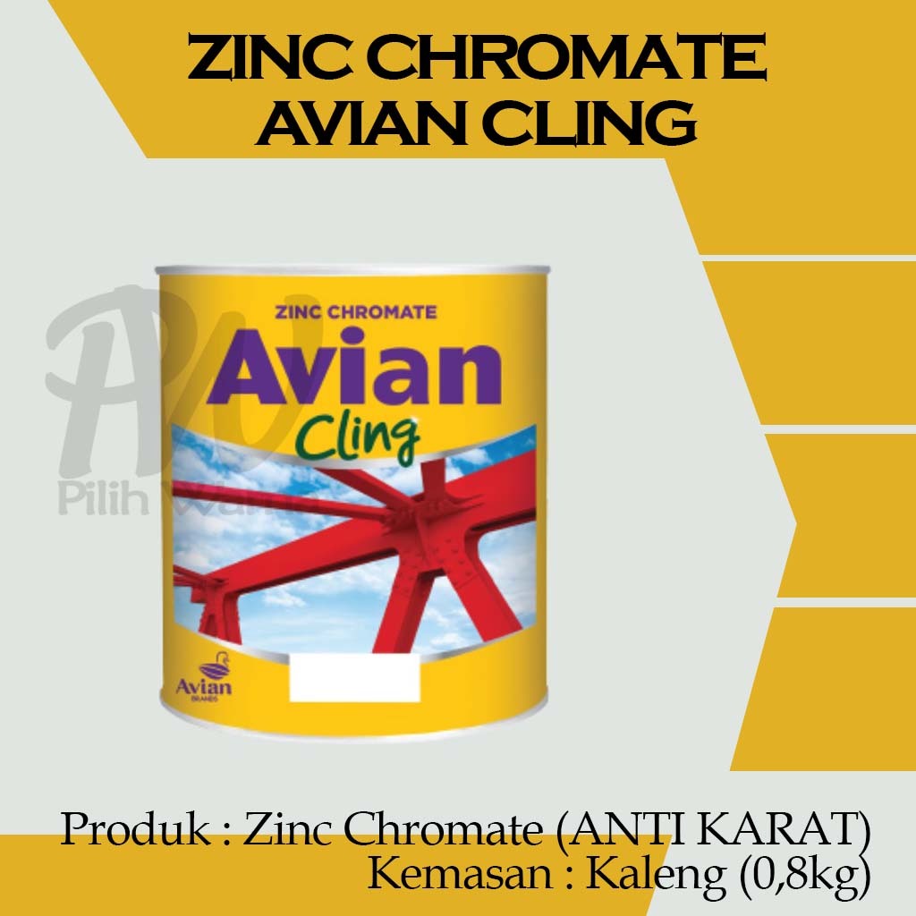 Jual AVIAN CLING ZINC CHROMATE / CAT ANTI KARAT / CAT ANTI KOROSI / CAT BESI / PELAPIS BESI