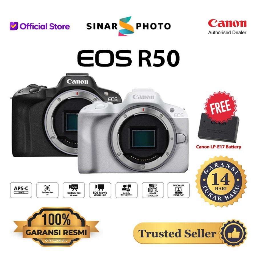 Mirrorless (EOS R) - EOS R50 (RF-S18-45mm f/4.5-6.3 IS STM) - Canon  Indonesia