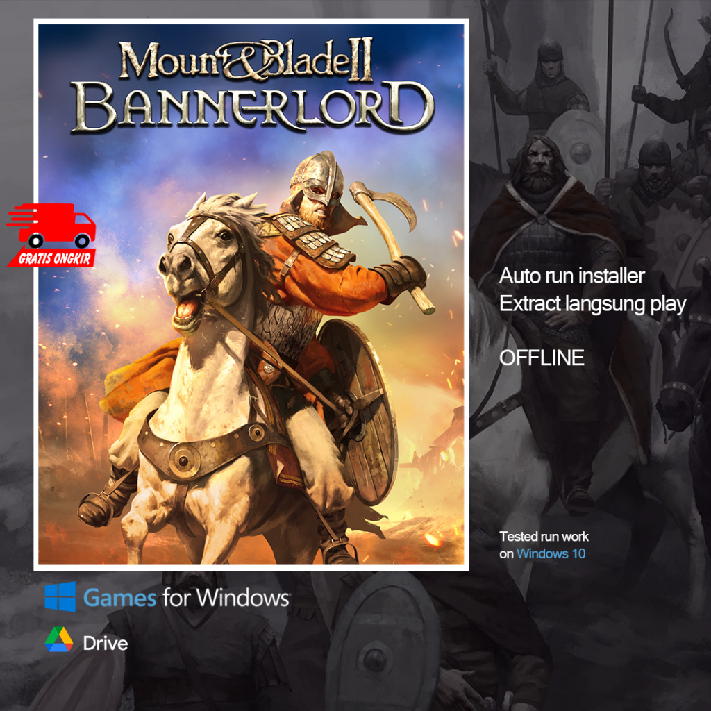 Jual Mount and Blade II Bannerlord Digital Deluxe Game PC Action RPG