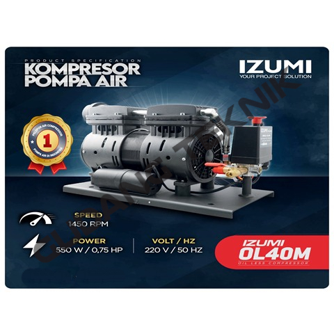 Jual Mesin Kepala Kompresor Pompa Air Ol M Izumi Waterpump Oilless Jet Pump Ol M Compressor