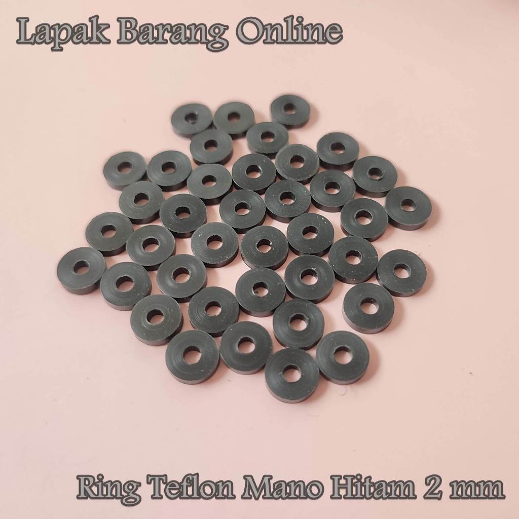 Jual Ring Teflon Kopler Manometer Hitam Tebal 2mm / Ring Tatakan ...
