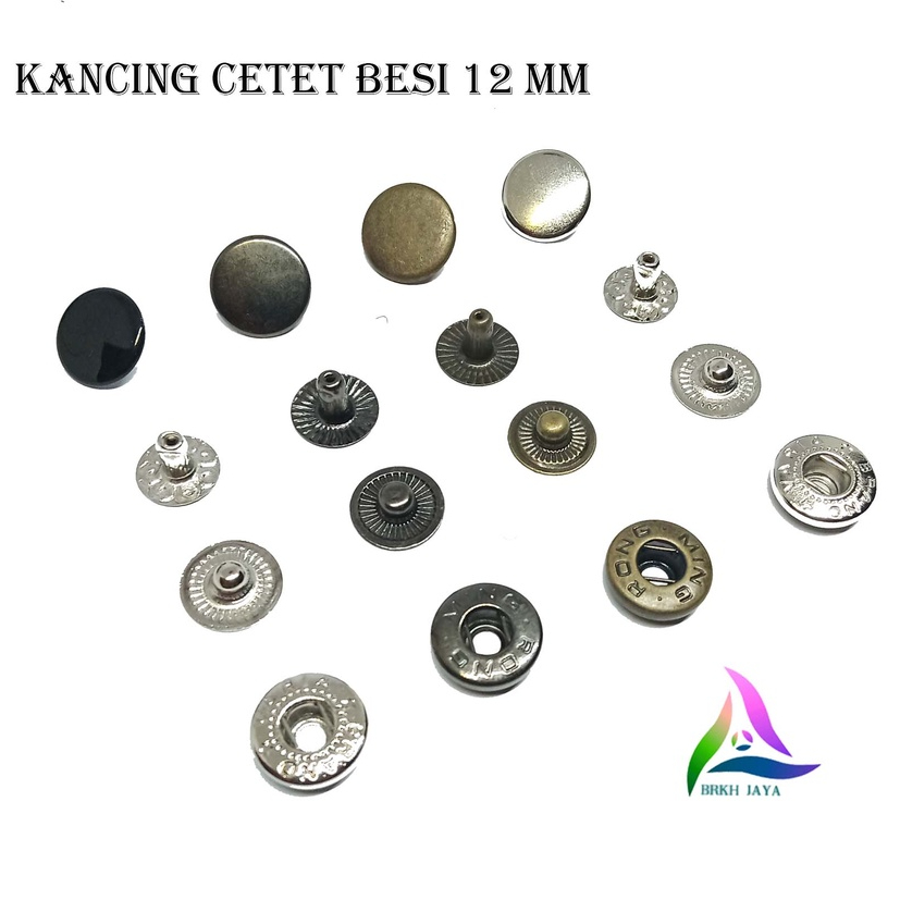 Jual Kinder Dstore Kancing Cetet Besi Snap Button Diameter 12 Mm 330 / ...