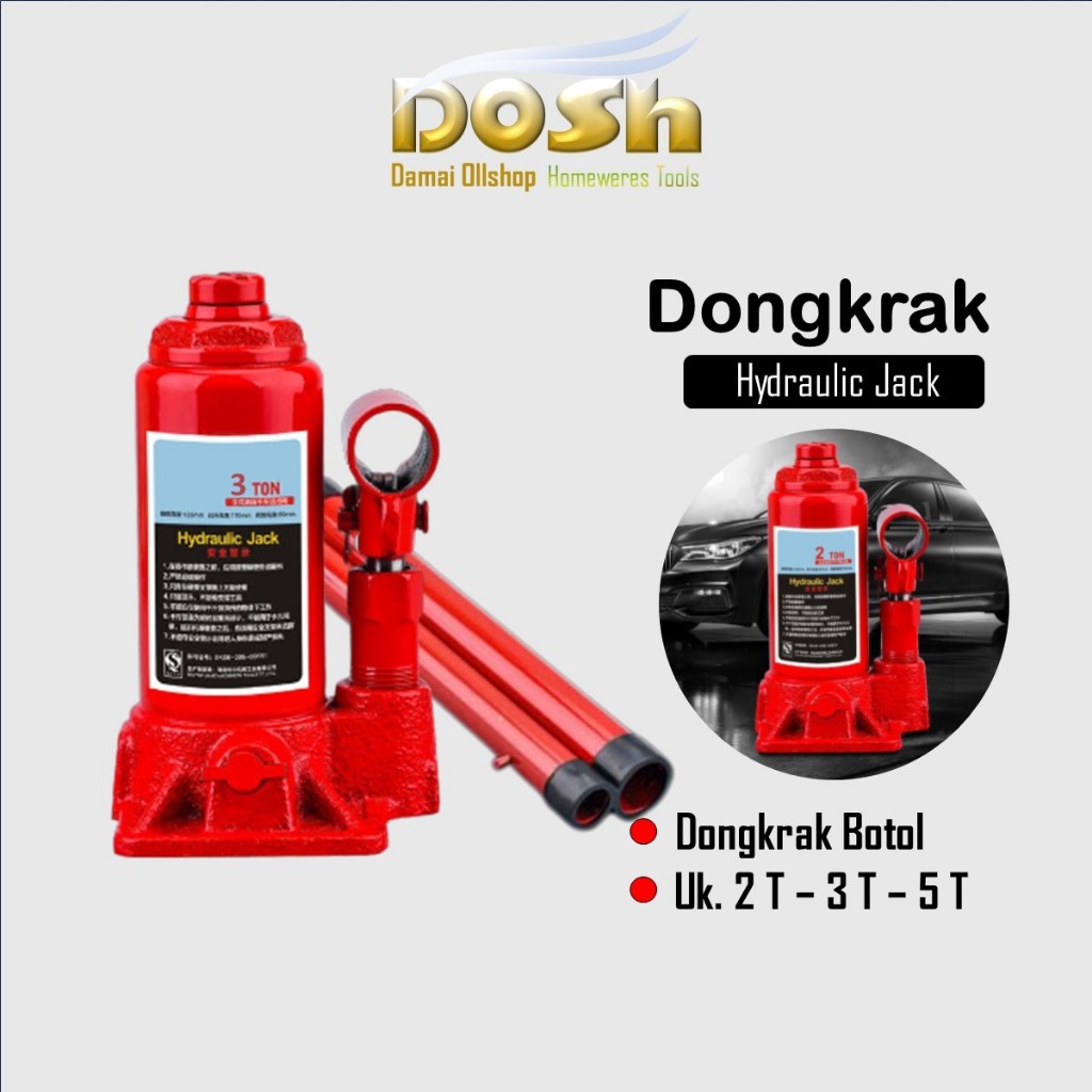 Jual Dongkrak Mobil Ton Hidrolik Jack Dongkrak Botol Ton Portable Universal Hydraulic Jack