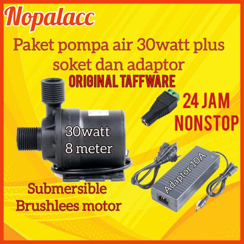 Jual Pompa Air Submersible 30watt 22watt 12volt Dc Plus Adaptor ...