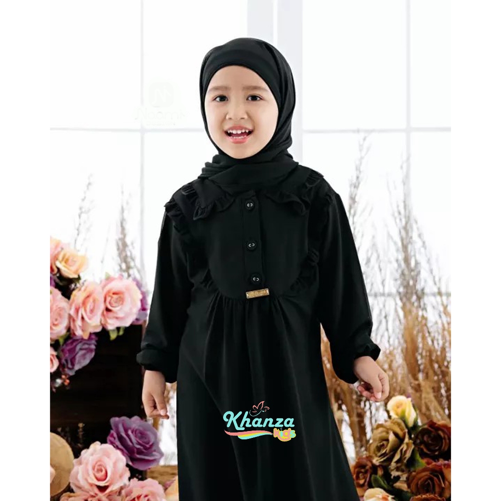 Jual Gamis Anak Terbaru Crinkle Airflow Usia 3-9 Tahun / Gamis Kerut ...