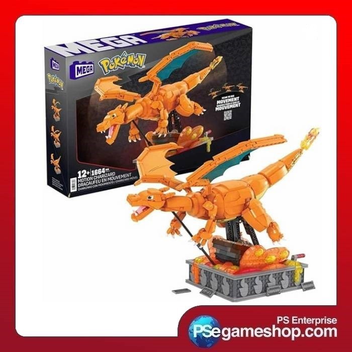 Jual MEGA BLOKS Pokemon Kinetic Motion Charizard Block Brick Stacking ...