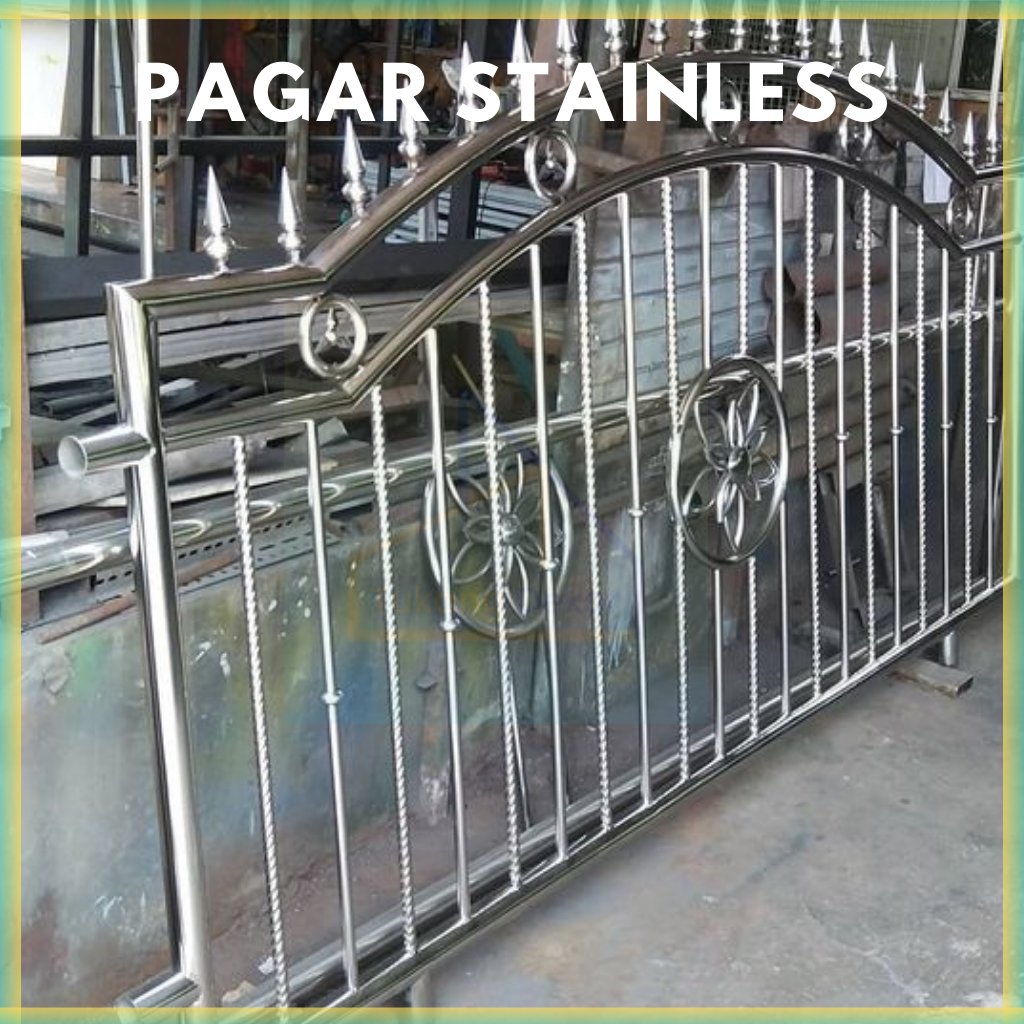 Jual Pagar Besi Stainless Steel Pintu Pagar Rumah Stainless Pagar
