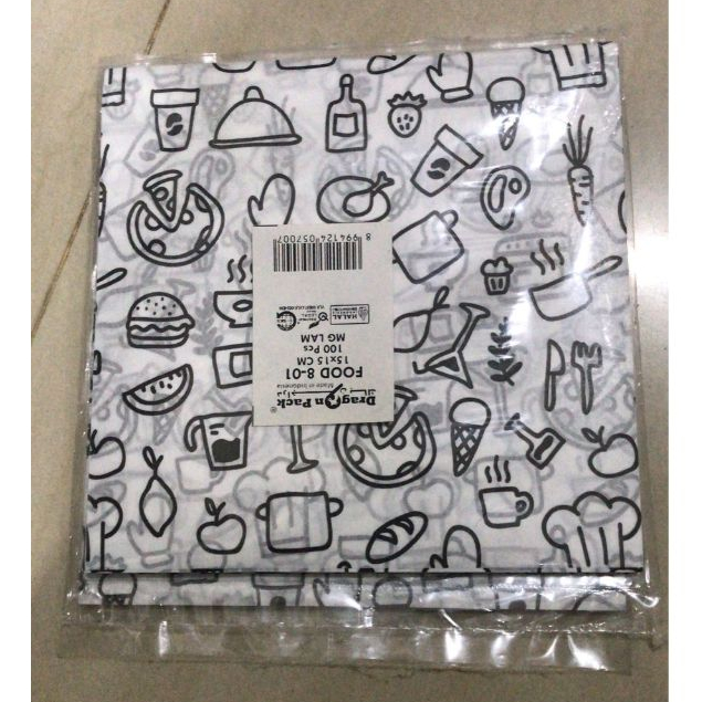 Jual Kertas Alas Bento Sandwich Gorengan Isi 10 Lembar Kertas Bento ...