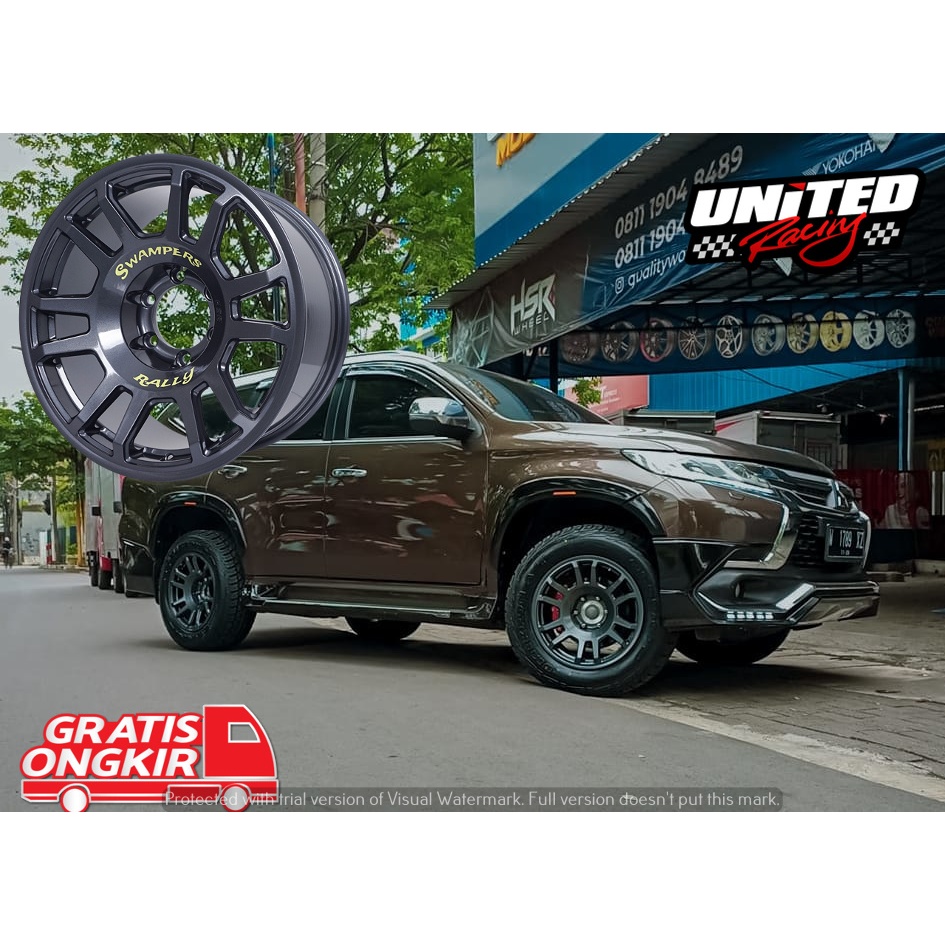 Jual VELG MOBIL RALLY LOOK R18 UNTUK PAJERO SPORT DAKAR RING 18 HSR