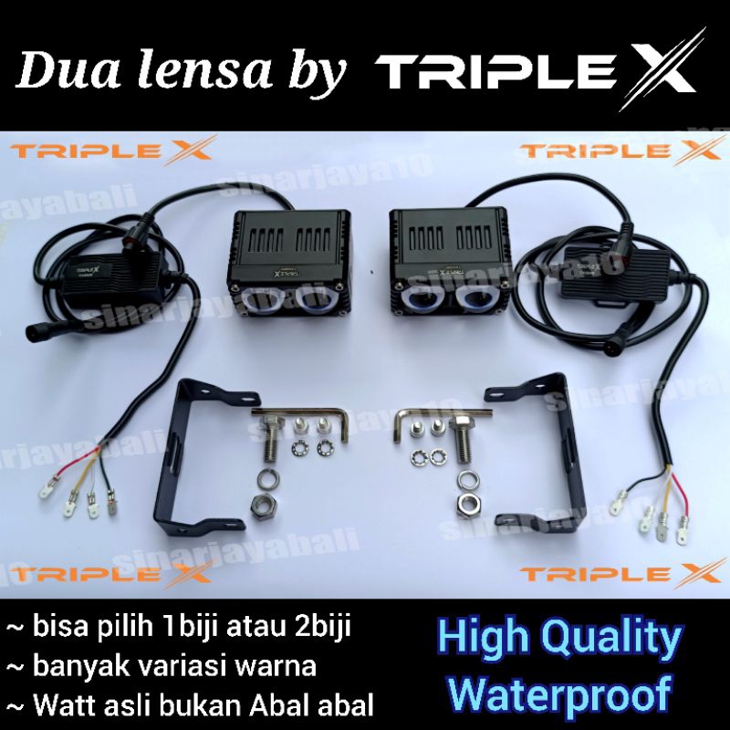 Jual Triple X X X Plus Lampu Tembak Motor Mobil Tambahan Mini Projie