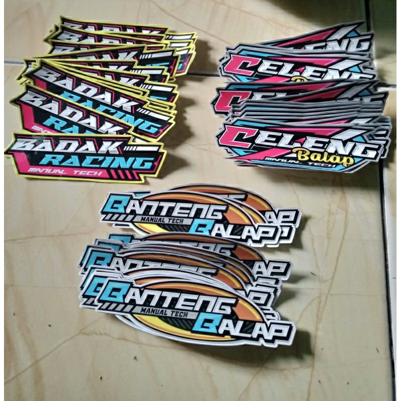 Jual STIKER RACING, STIKER NAMA CUSTOM, STIKER BENGKEL CUSTOM | Shopee ...