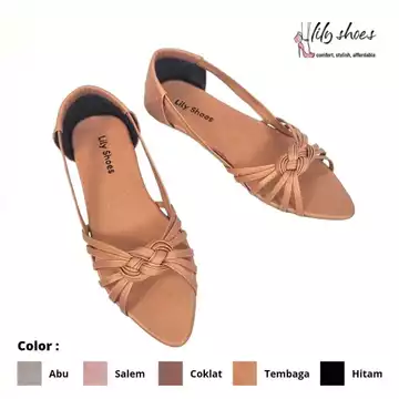 LILY SHOES Annisa Sepatu Balet Flat Wanita Real Pict Trendy Berkualitas