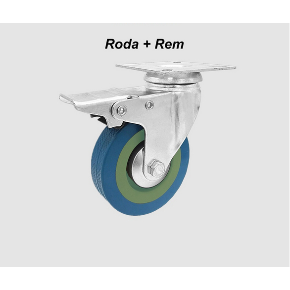 Jual Roda Kaster Castor Etalse Lemari Troli Gerobak Dorong 3 Inch Karet ...