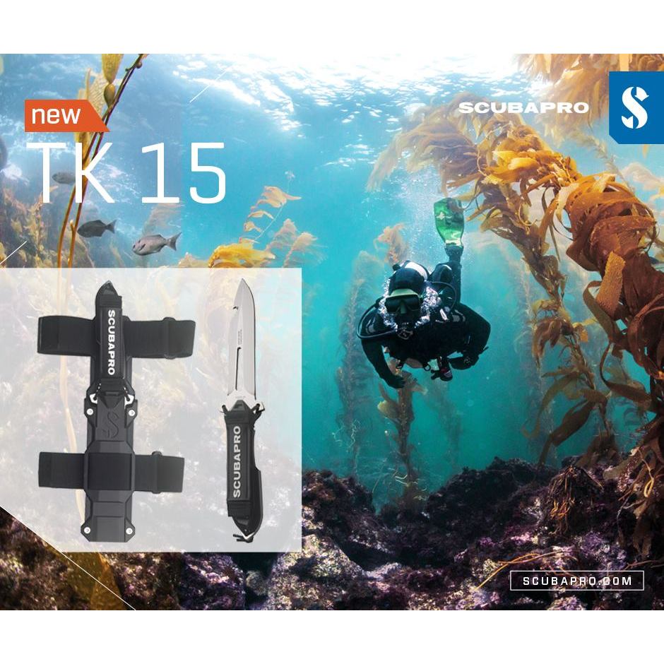 Jual Scubapro TK15 Tactical Technical Dive Knife Pisau Sangkur Selam