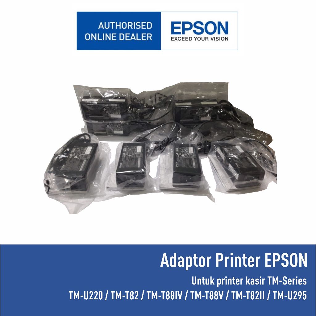 Jual AC ADAPTOR EPSON PRINTER TM SERIES TMU220 TMT81 TM82 TMU295 ...