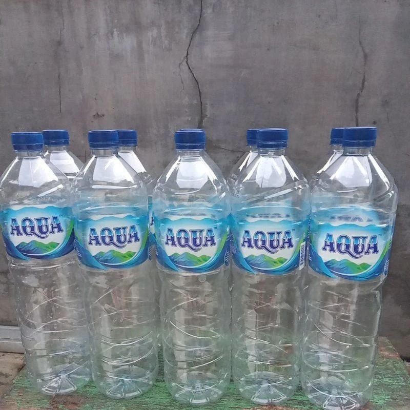 Jual BOTOL Bekas 1.5L | Bersih Bekas Air Aqua Asli | Shopee Indonesia