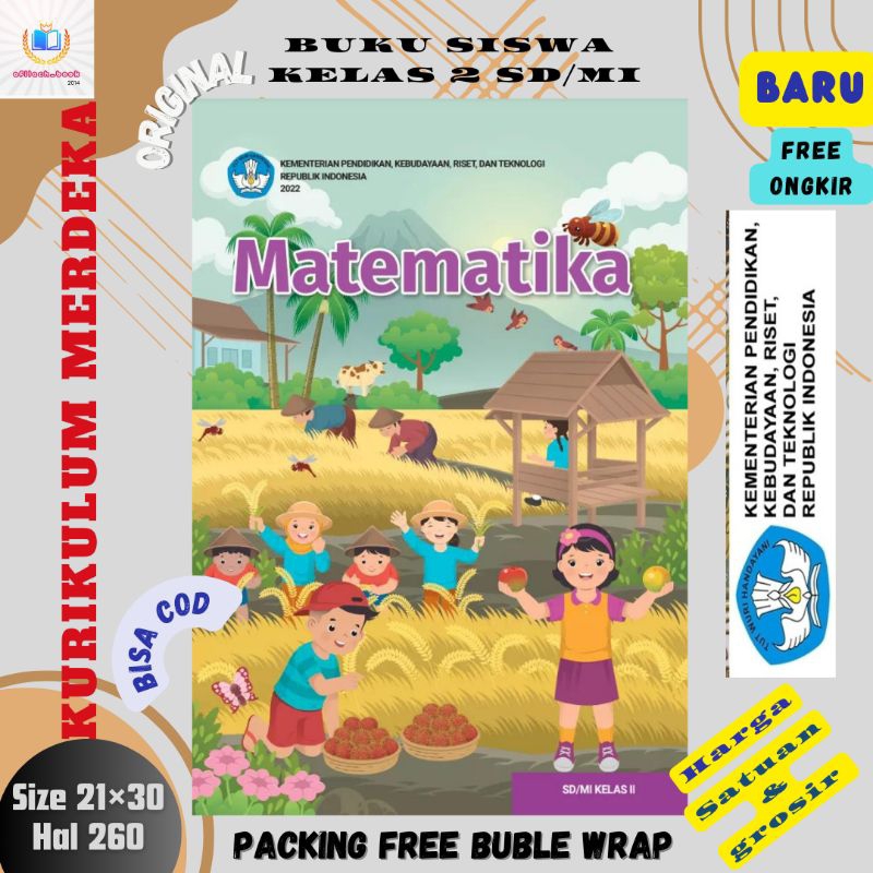 Jual Buku Paket Siswa Matematika new Kelas 2 SD MI Kurikulum Merdeka ...