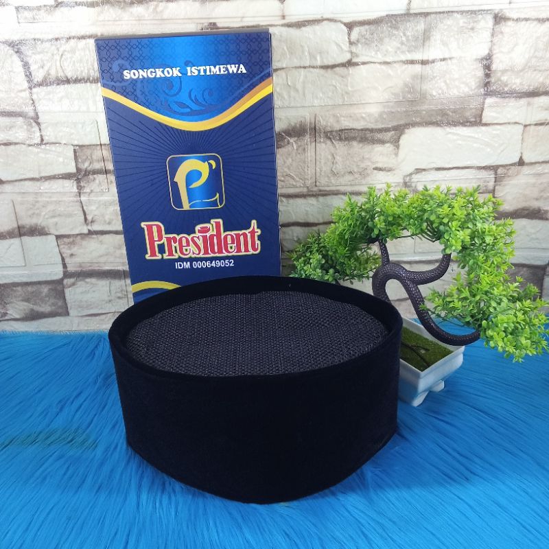 Jual PRESIDENT- Songkok Nasional Peci PRESIDENT TINGGI 11 AC & FULL AC ...