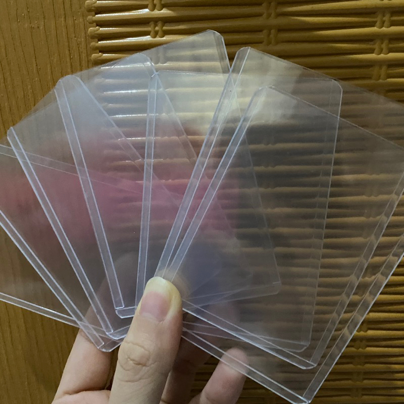 Jual Preloved Daiso Mini Toploader For Photocards, Poca Size / 35pt