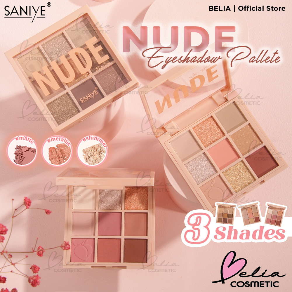 Jual Belia Saniye Nude Eye Shadow E0924 9 Warna Eyeshadow Palette