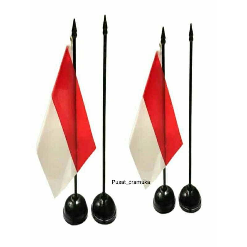 Jual Bendera Meja Merah Putih Indonesia Kantor Bendera Tiang Tatakan